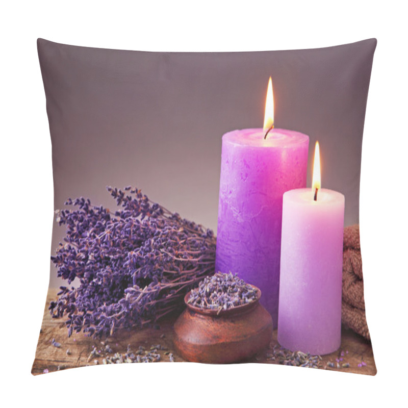 Personality  Spa Still Life With Candles Pillow Covers