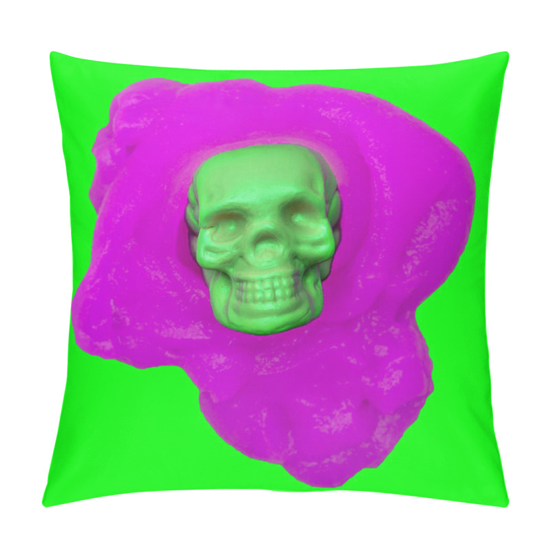 Personality  Skull. Candy Mood. Fashion Minimal Art Pillow Covers