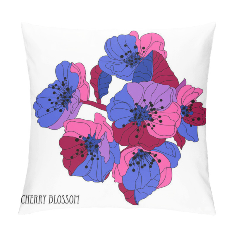 Personality  Decorative Cherry Blossom Pillow Covers