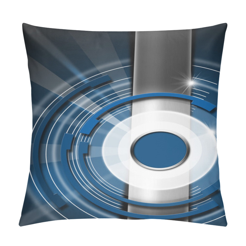 Personality  Blue And Metal Abstract Background Pillow Covers