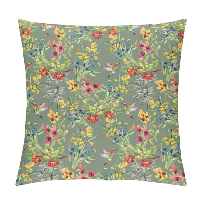 Personality  Pattern With Flowers And Birds  Pillow Covers