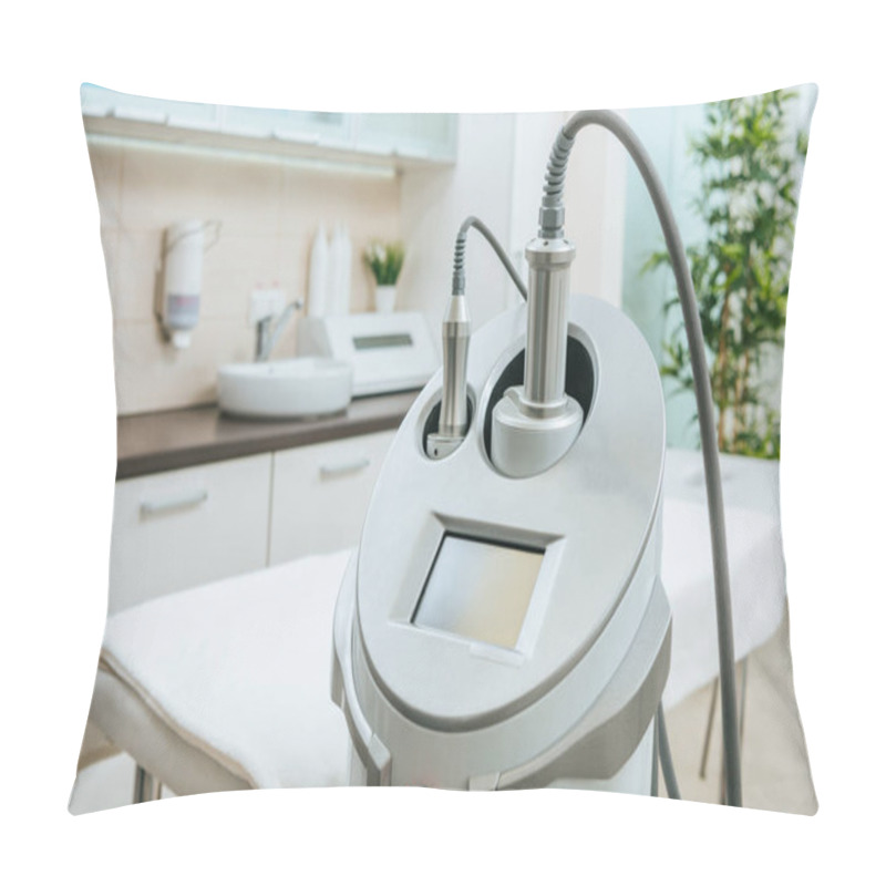 Personality  Grey  Apparatus With Hoses Near Beauty Couch In Clinic Pillow Covers