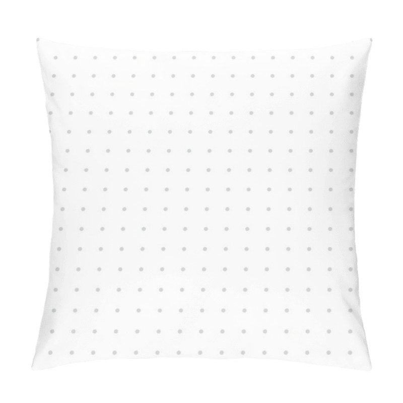 Personality  Grey Dots On The White Backdrop Pillow Covers