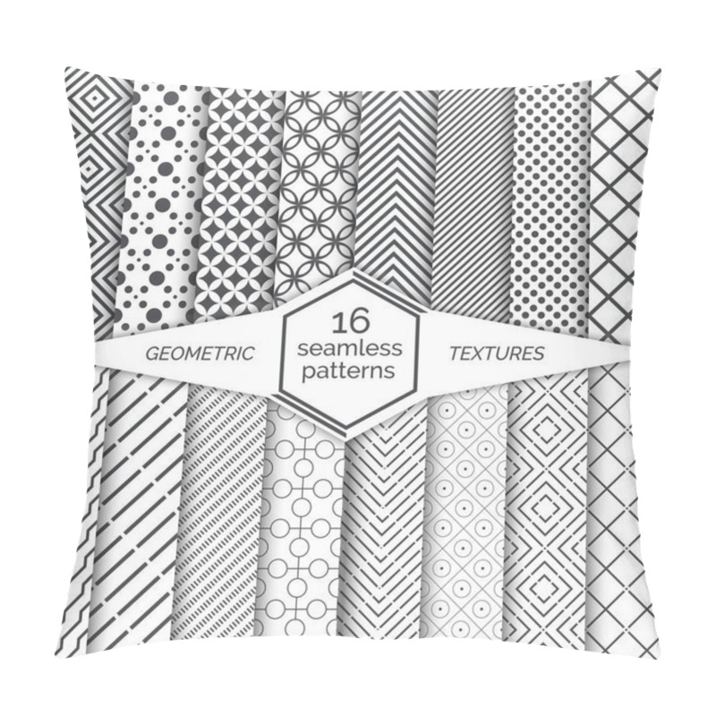 Personality  Big Set Of Vector Seamless Patterns Pillow Covers