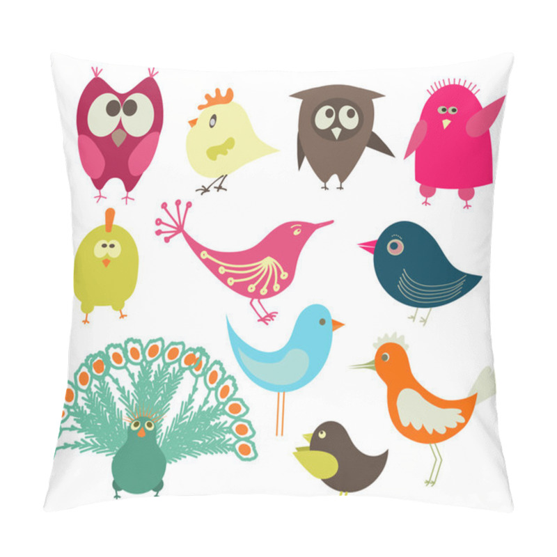 Personality  Cute Birds Pillow Covers