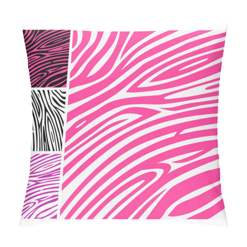 Personality  Pink Zebra Skin Animal Print Pattern Pillow Covers