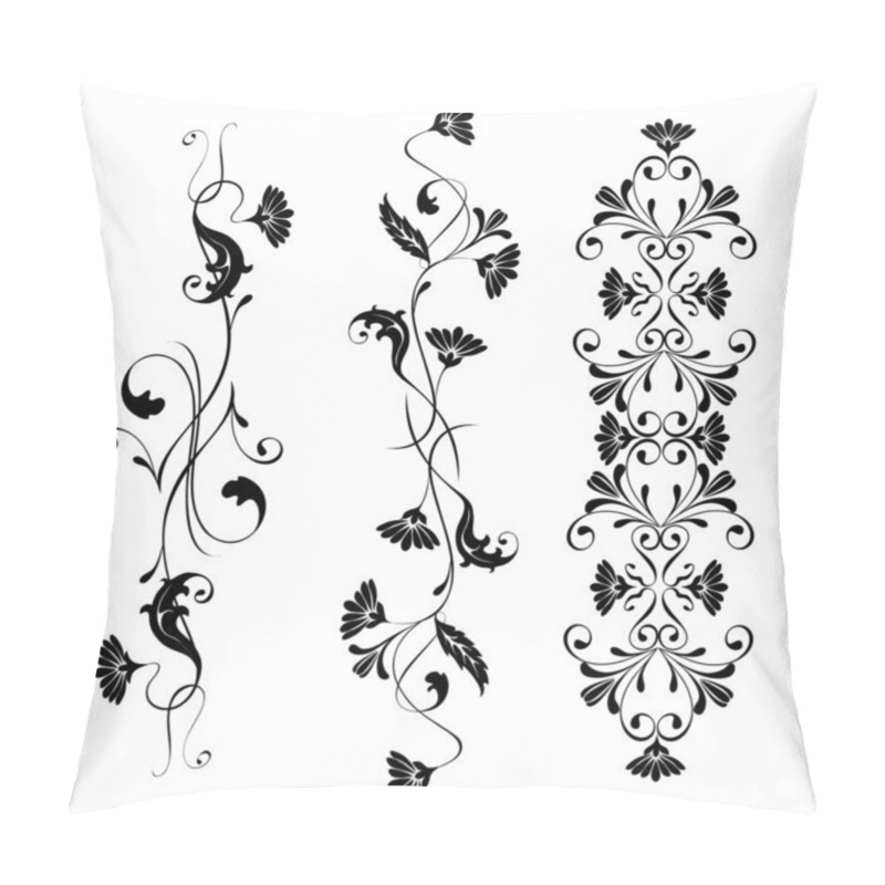 Personality  Vector Elements For Design Flowers And Ornaments Floral Pillow Covers