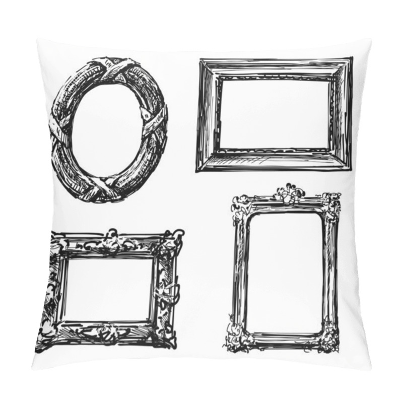 Personality  Old Decorative Frames Pillow Covers