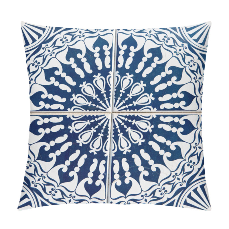 Personality  Traditional Portuguese Glazed Tiles Pillow Covers