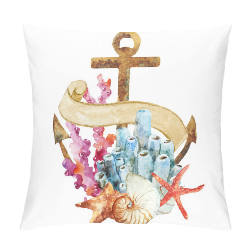 Personality  Anchor With Corals Pillow Covers