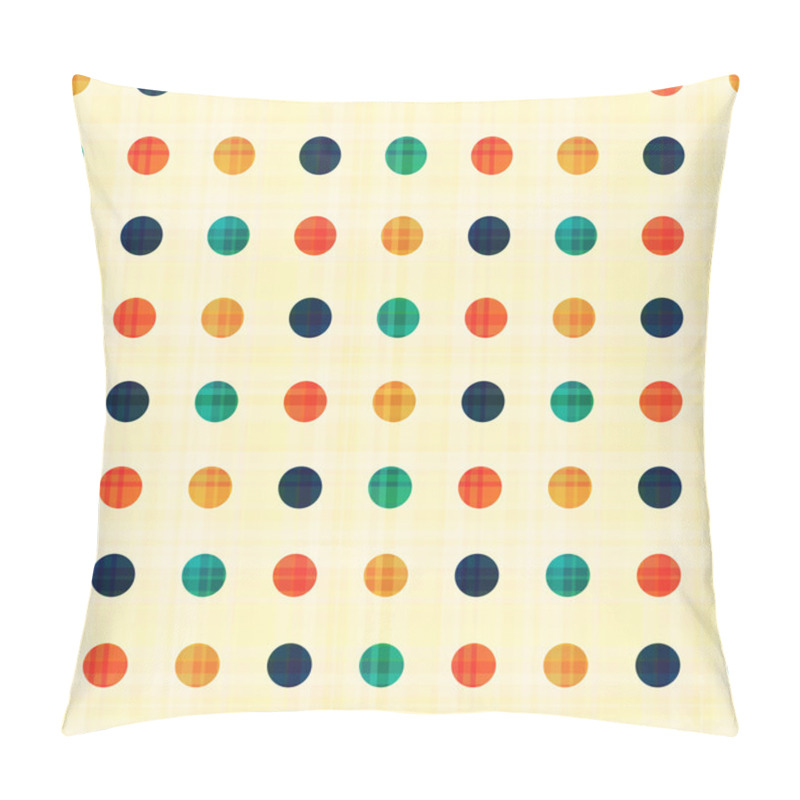 Personality  Seamless Polka Dots Pattern Pillow Covers