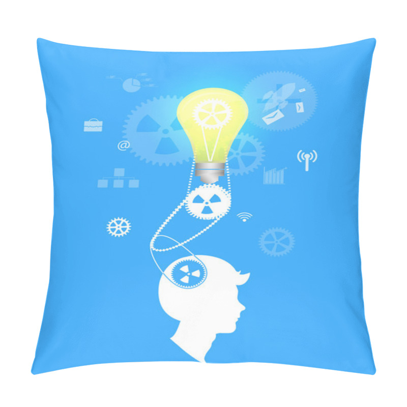 Personality  Teamwork, Showing The Transaction, Graphics, Cooperation Pillow Covers