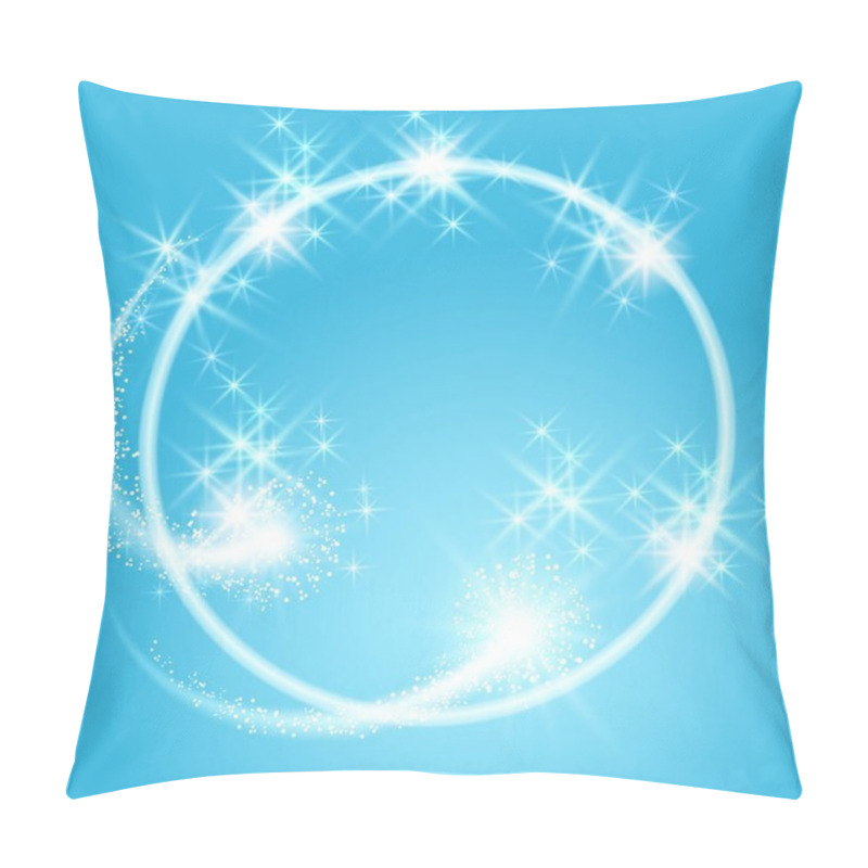 Personality  Glowing Background With Stars And Salute Pillow Covers