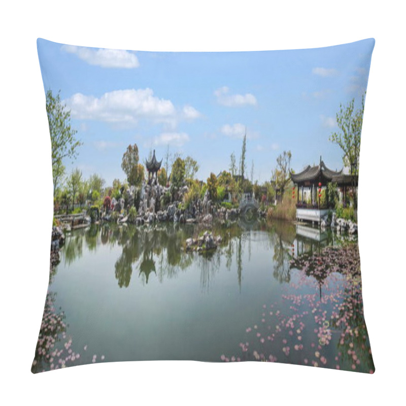 Personality  Suzhou Luzhi Ancient Town Jiangnan Cultural Park Pillow Covers