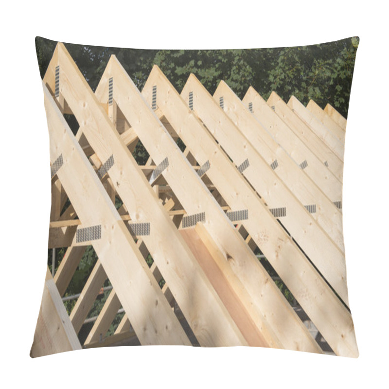 Personality  Timber Roof Trusses Pillow Covers