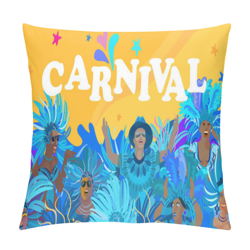 Personality  2024 Abstract Rio Brazilian Carnival Music Dance Festival Night Party Happy People Samba Dancers Parade Sambadrome, New Orleans, Mardi Gras, Notting Hill London, Venezia Costume Mask Firework Exotic Tropical Palm Leaves Banner Spanish San Fermin Card Pillow Covers