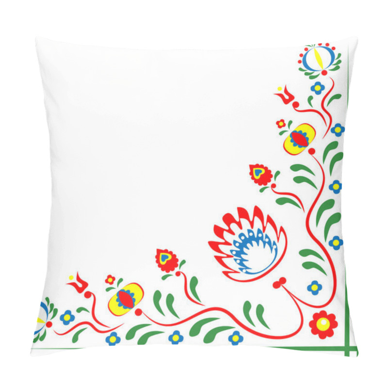 Personality  Folklore Motifs Of Flowers. Folklore Czech Motifs. Folklore Slovakia Flowers. Folklore Poland Motifs.  Pillow Covers