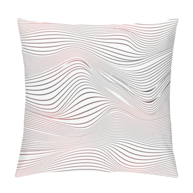 Personality  Abstract Warped Line Background. Pillow Covers