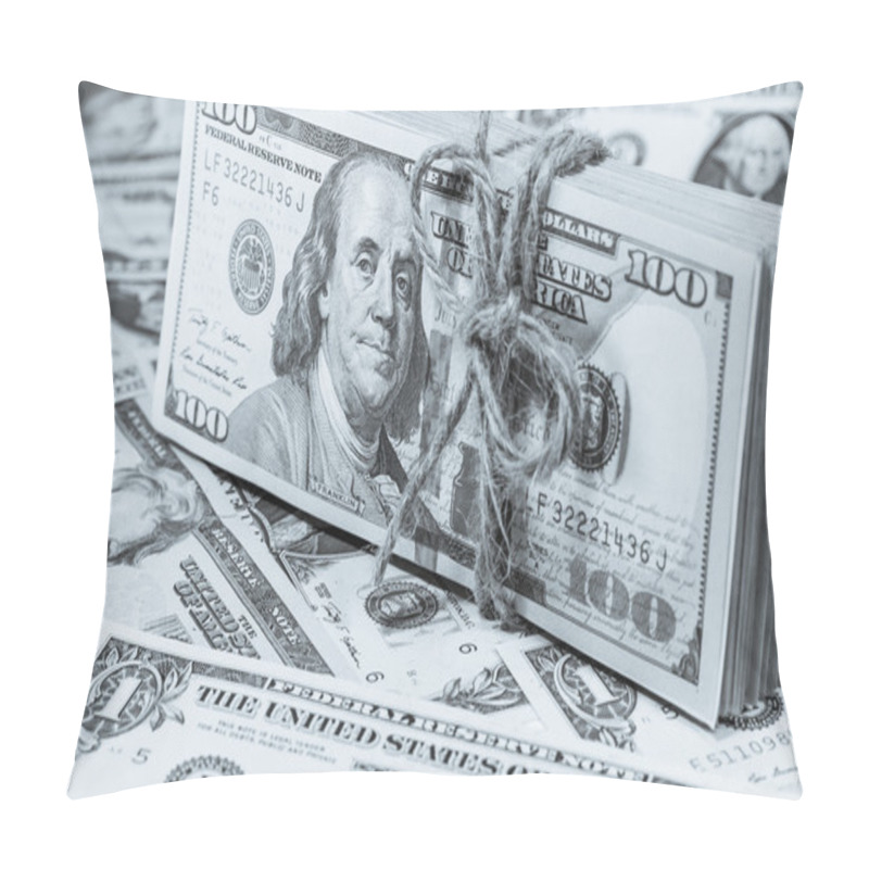 Personality  Dollar Banknotes Background Pillow Covers