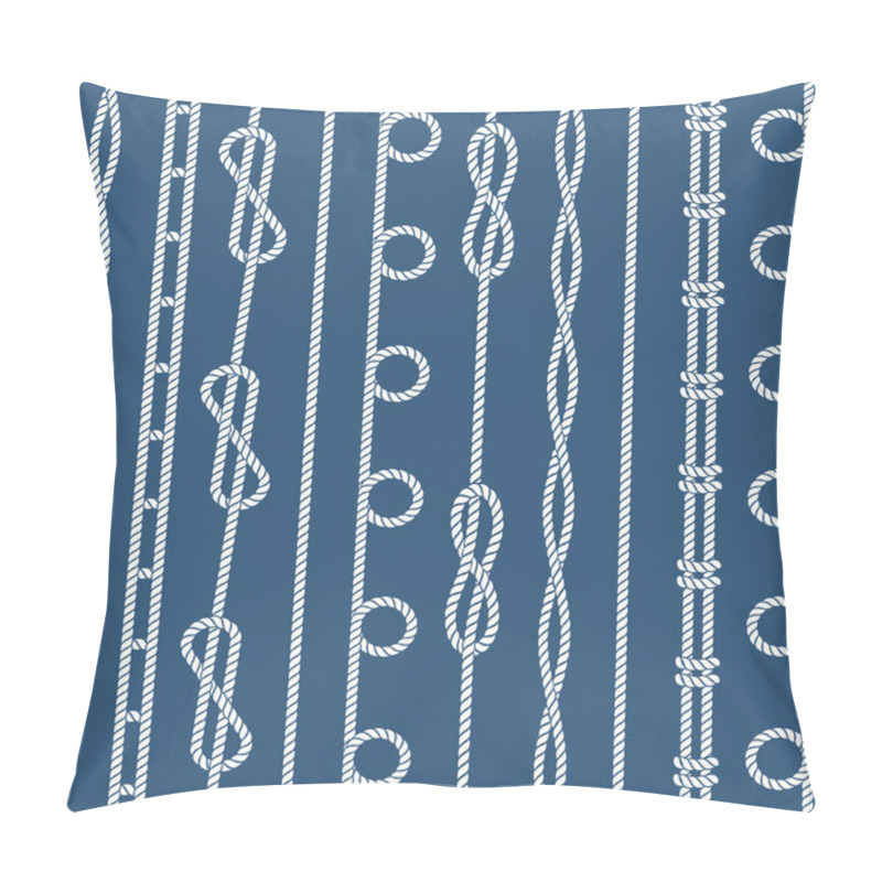 Personality  Marine Rope Knot Seamless Vector Pattern Pillow Covers