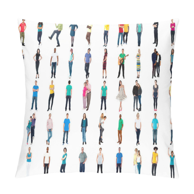 Personality  Collection Of Multiracial People Pillow Covers