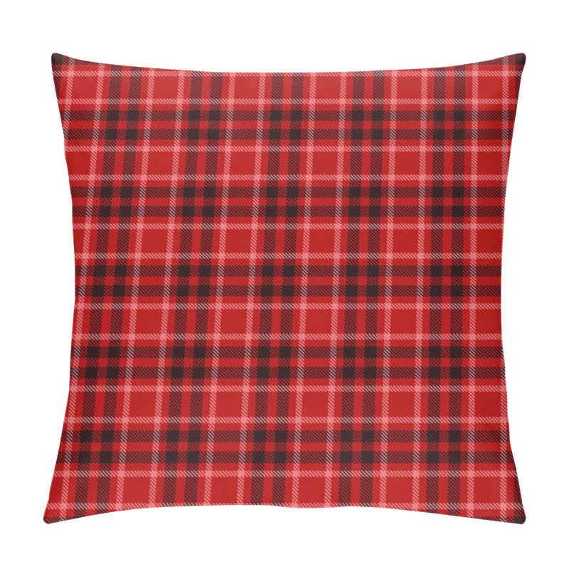 Personality  Tartan  Plaid  Seamless Pattern. Vector Illustration Pillow Covers