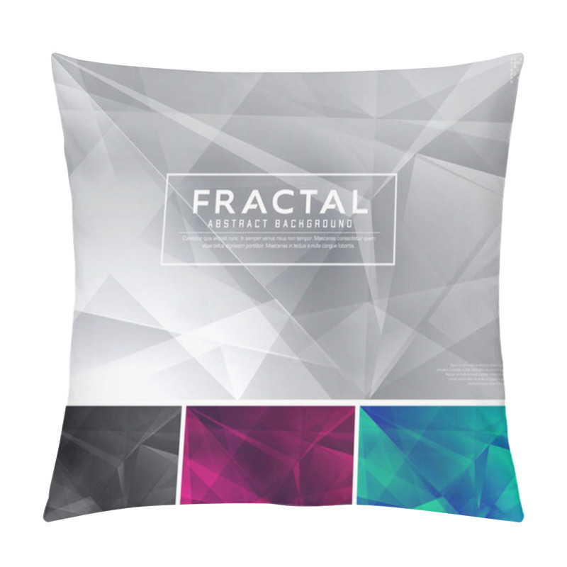 Personality  Modern Fractal Abstract Background. Low Poly And Fractal Vector Background Series, Applicable For Web Background, Design Element ,wall Poster, Landing Page, Wall Paper, And Social Media Element Pillow Covers