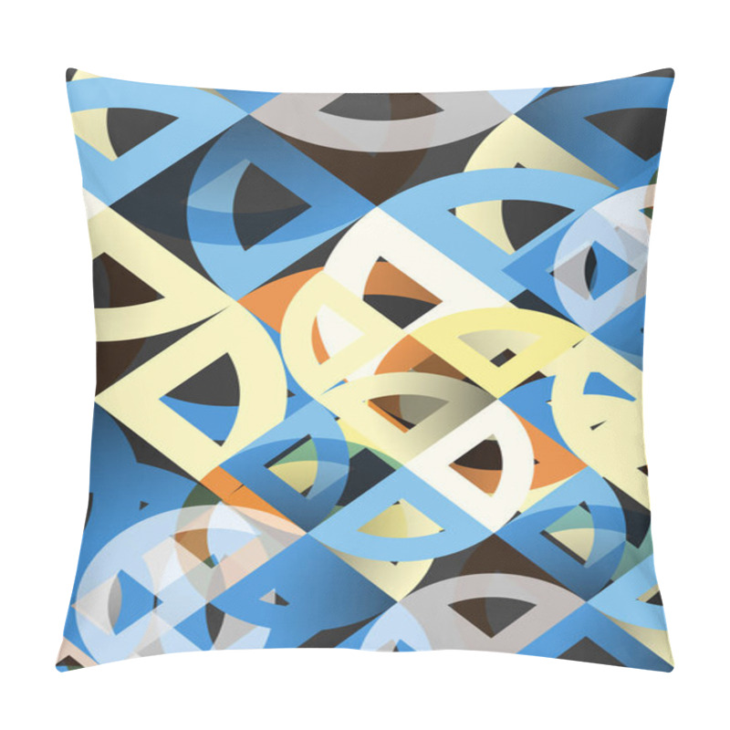 Personality  Cut Paper Circles, Mosaic Mix Geometric Pattern Design Pillow Covers