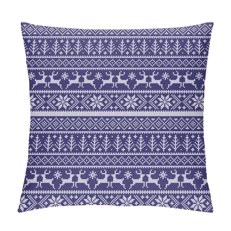 Personality  Winter Festive Christmas Knitted Pattern Woolen Knitted Pillow Covers