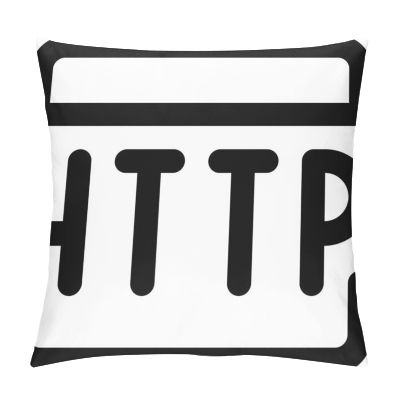 Personality  Programming Language Http Icon In Outline Style Pillow Covers