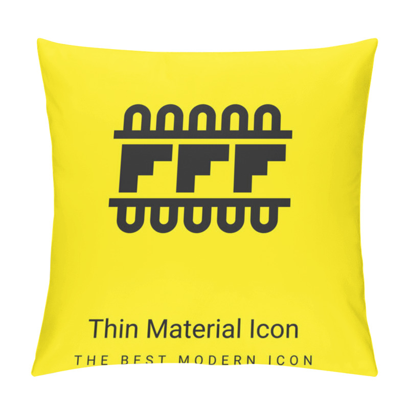 Personality  Artisanal Mosaic Design Of Mexico Minimal Bright Yellow Material Icon Pillow Covers