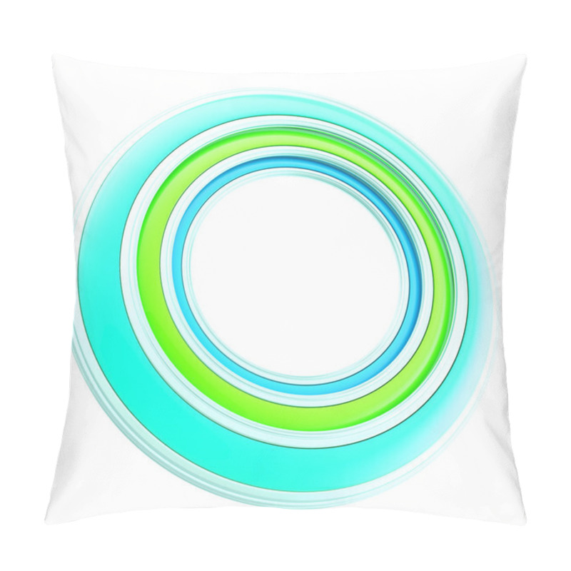 Personality  Copyspace Circular Round Frame Background Pillow Covers