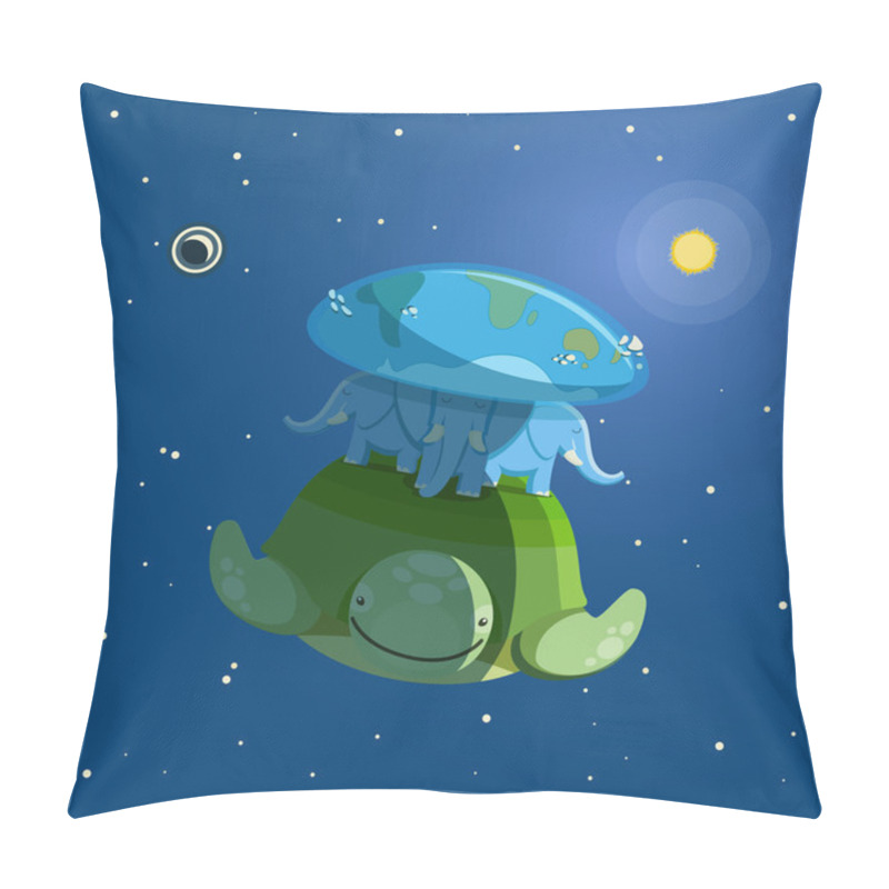 Personality  Ancient Idea Of The World Pillow Covers