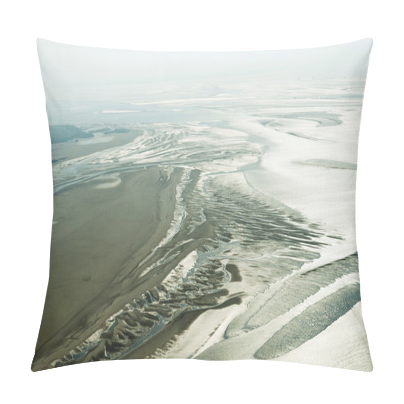 Personality  Aerial View From The Schleswig-Holstein Wadden Sea National Park Pillow Covers