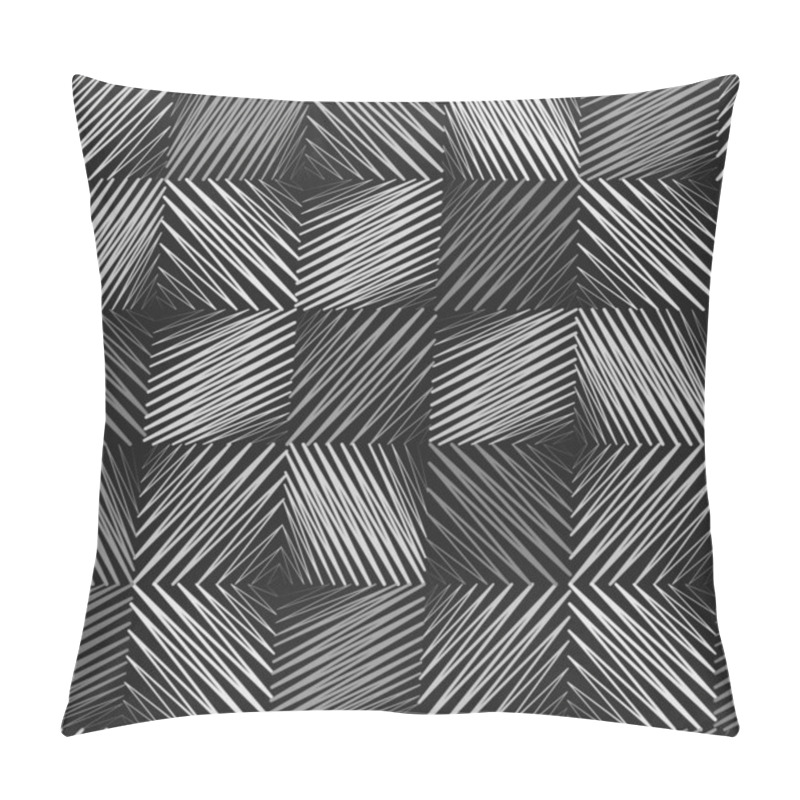 Personality  Grey Zigzags Seamless Pattern Pillow Covers