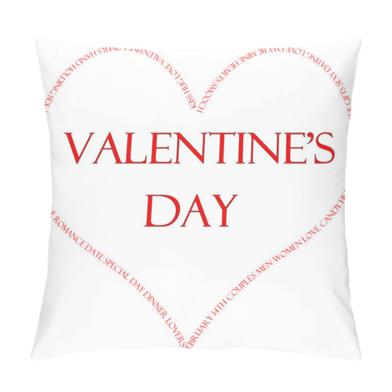 Personality  Valentine's Day Word Concept Pillow Covers