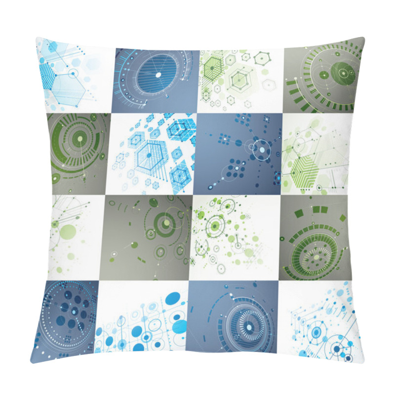 Personality  Bauhaus Art, Set Of Modular Wallpapers  Pillow Covers