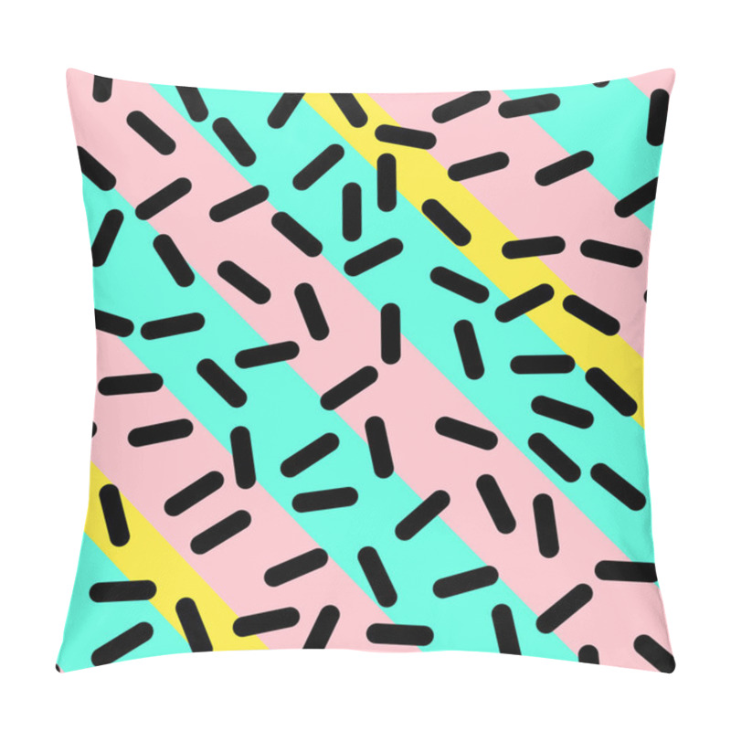 Personality  Retro Seamless Pattern In Memphis Style Design Pillow Covers