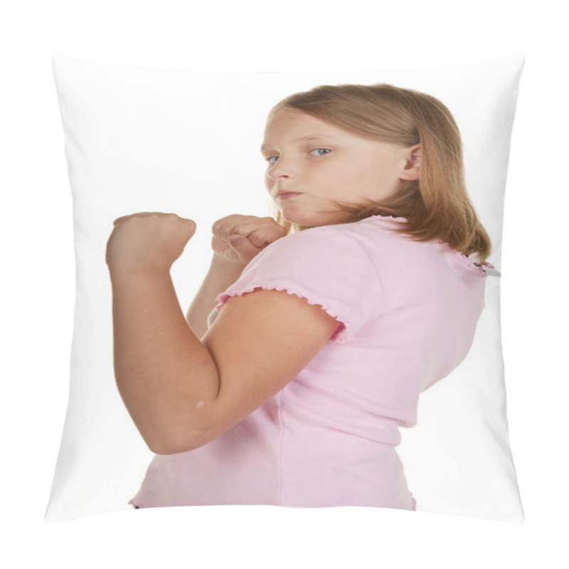 Personality  Young Girl Fighting Pillow Covers