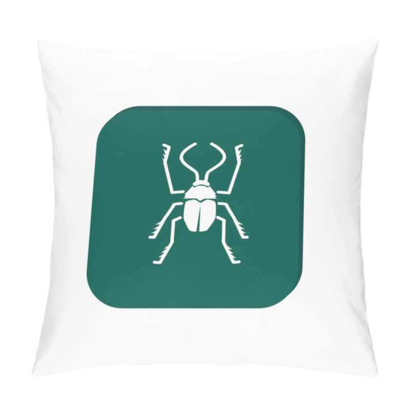 Personality  Bug Symbol With Outline Beetle Pillow Covers