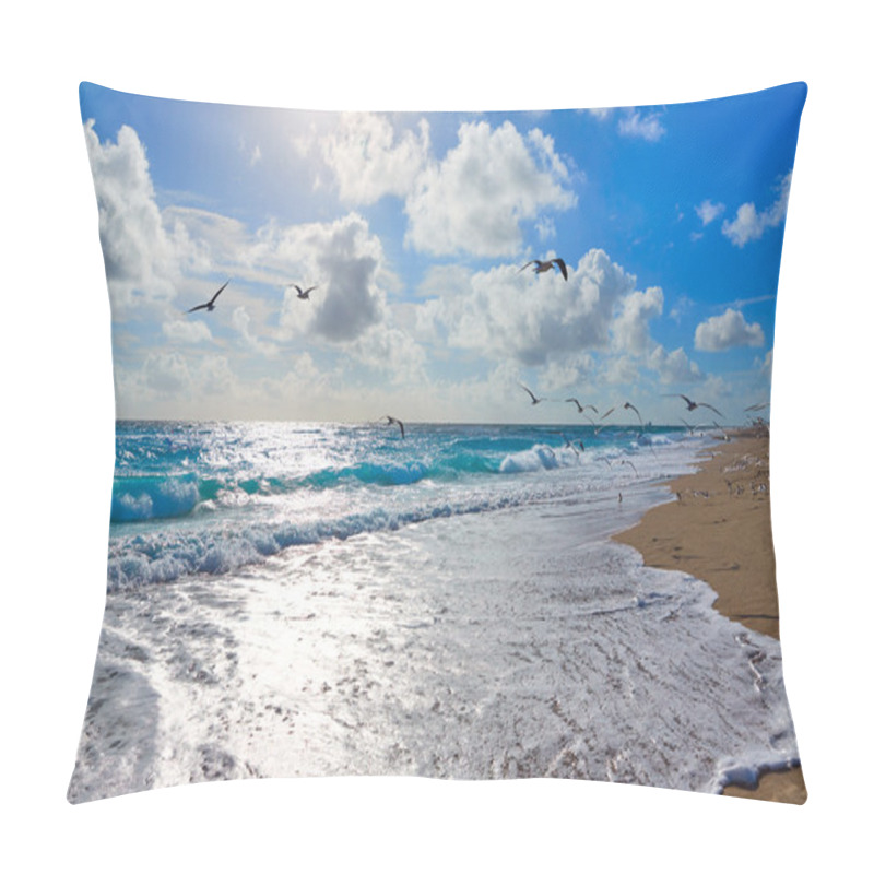 Personality  Singer Island Beach At Palm Beach Florida US Pillow Covers