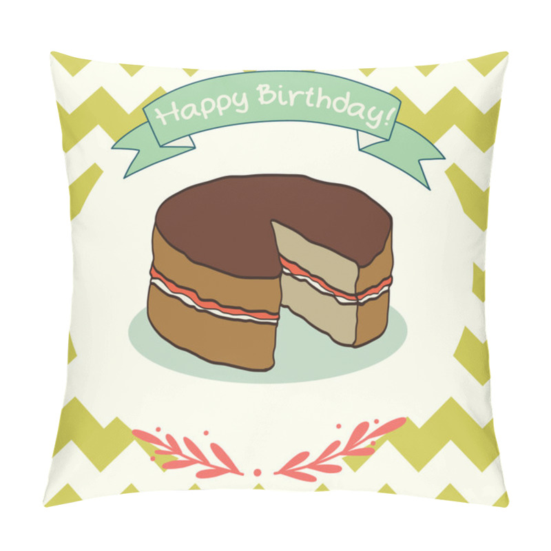 Personality  Doodle Cake. Pillow Covers