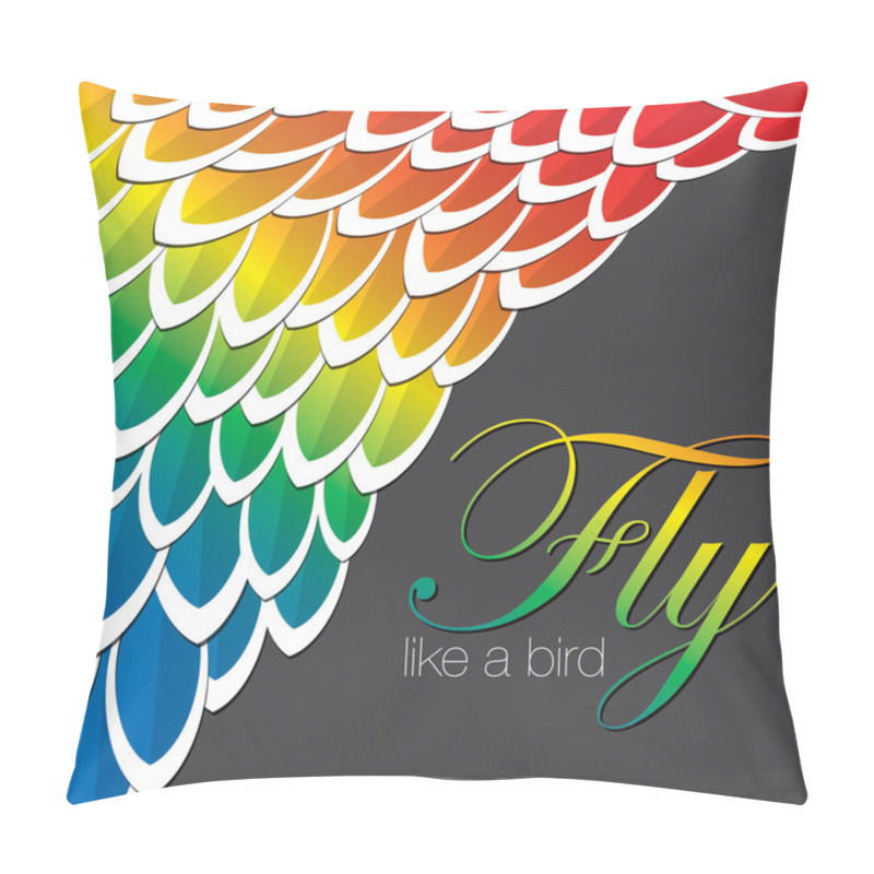 Personality  Fly Like A Bird Pillow Covers