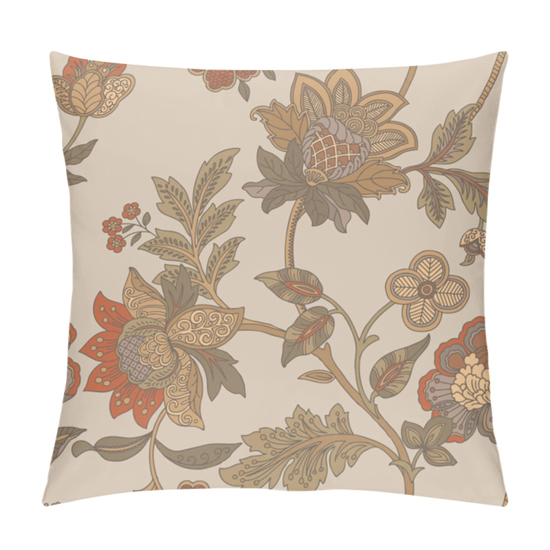 Personality  Elegance Seamless Pattern With Flowers Ornament Pillow Covers