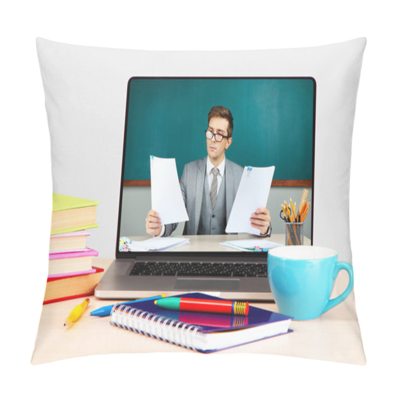 Personality  Online Education Concept Pillow Covers