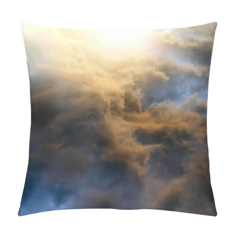 Personality  Dramatic Clouds Background Pillow Covers