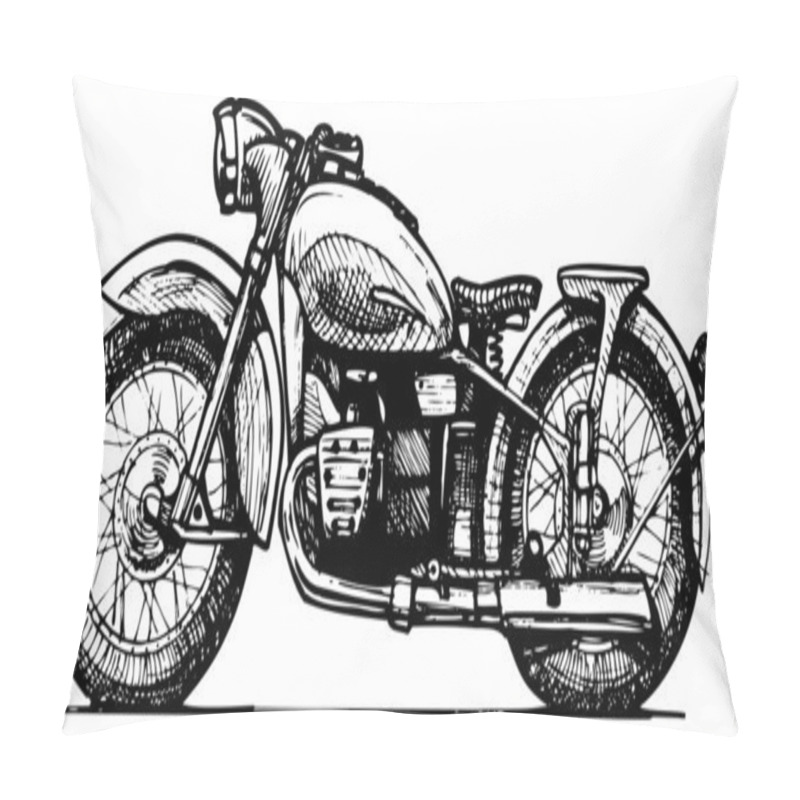 Personality  Motorcycle. Pillow Covers