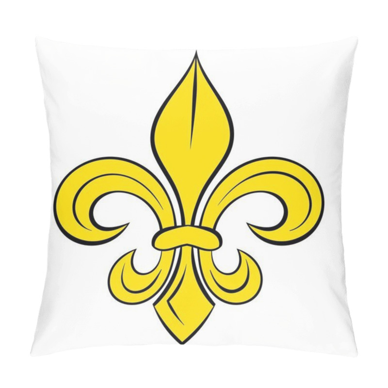 Personality  Royal French Lily Icon Cartoon Pillow Covers