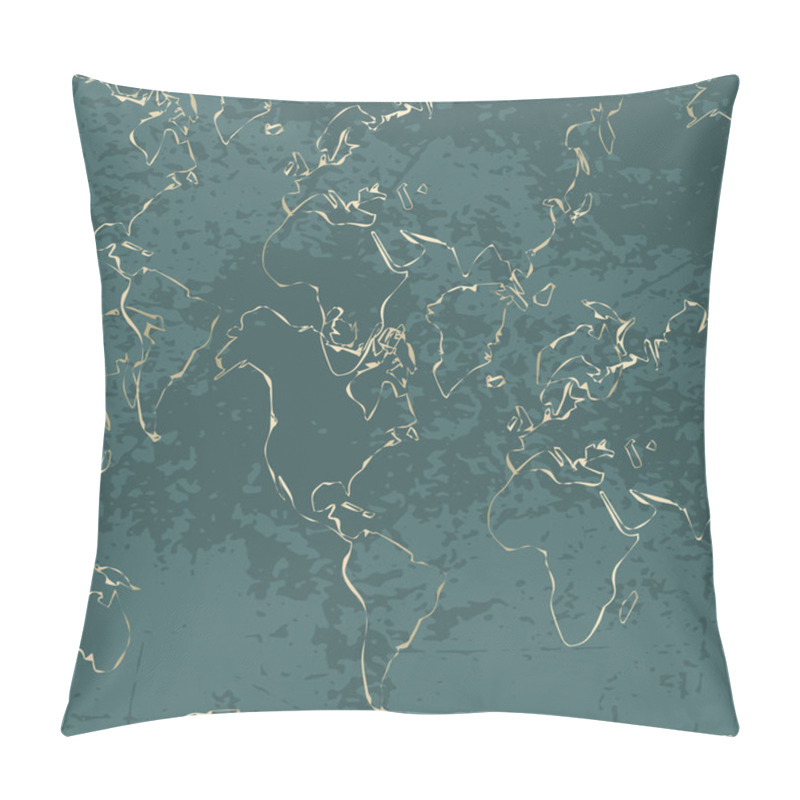 Personality  Entangled Gold Line Pattern Pillow Covers