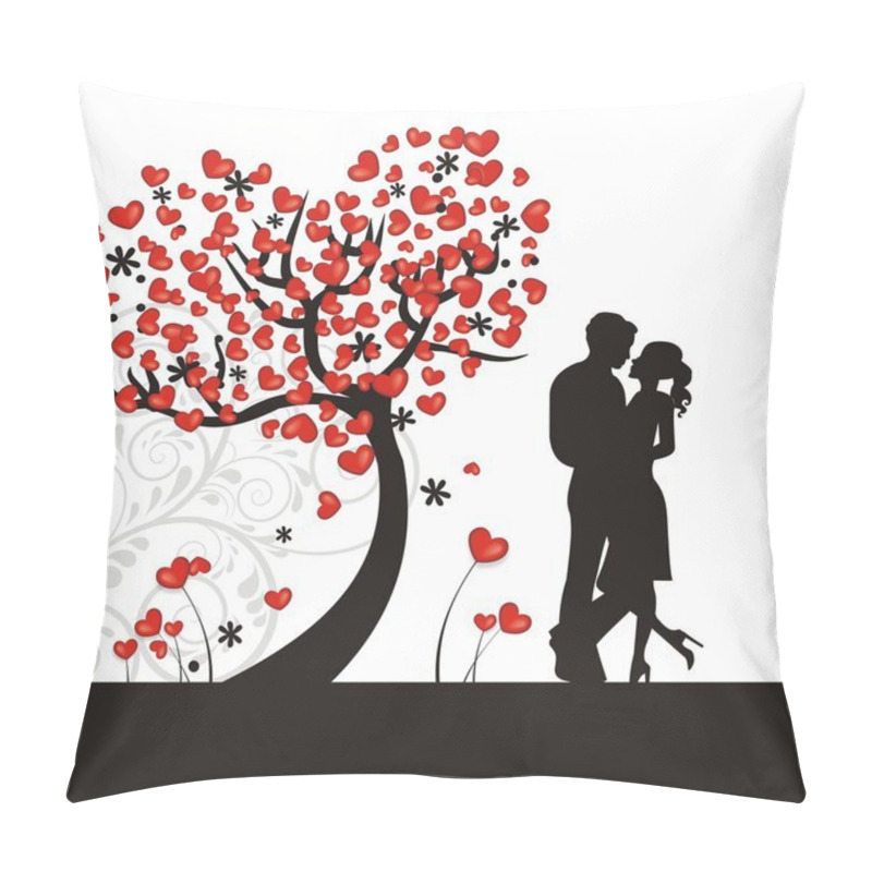 Personality  Background With Hearts Pillow Covers